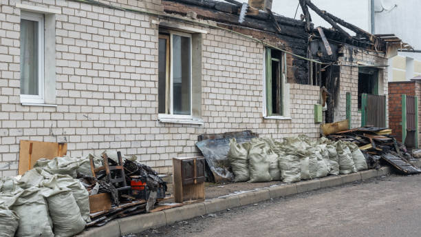 Professional Emergency Fire Cleanup technician working in Woodville, TX